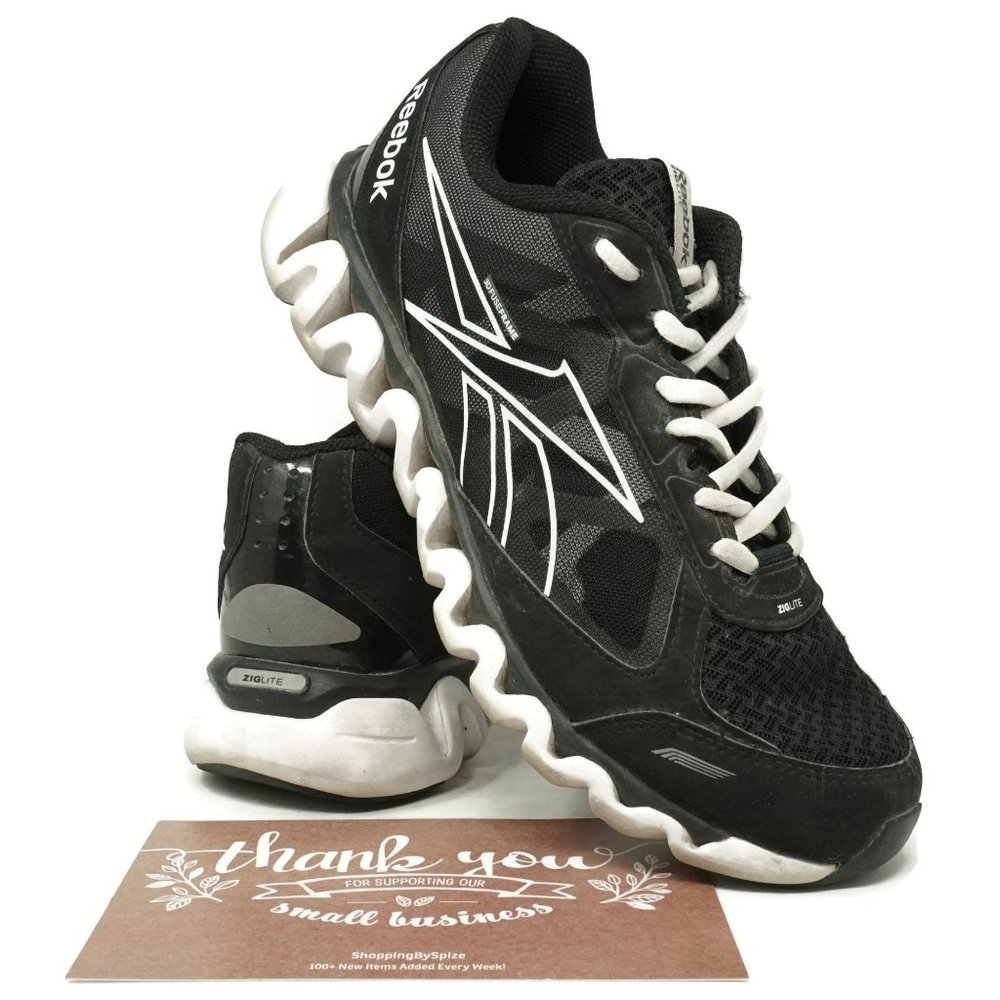 Reebok Women's Black ZIGTECH Athletic Running Shoes